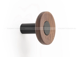 VIEFE Fogas Fogas ZOOT - Festett fekete - Amerikai diófa - Alumínium - Fa - Egy akasztós fogas -  - Alumínium - Fa