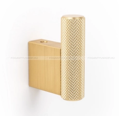 VIEFE Fogas Fogas GRAF - 1 furatos - Szálcsiszolt sárgaréz II. - Alumínium - Egy akasztós fogas - 1 furatos -  - Alumínium