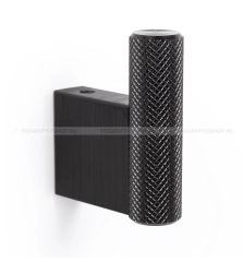 VIEFE Fogas Fogas GRAF - 1 furatos - Fekete szálcsiszolt - Alumínium - Egy akasztós fogas - 1 furatos -  - Alumínium