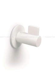 VIEFE Fogas Fogas FIN - 1 furatos - Festett fehér - Zamak fém ötvözet - Egy akasztós fogas - 1 furatos -  - Zamak fém ötvözet
