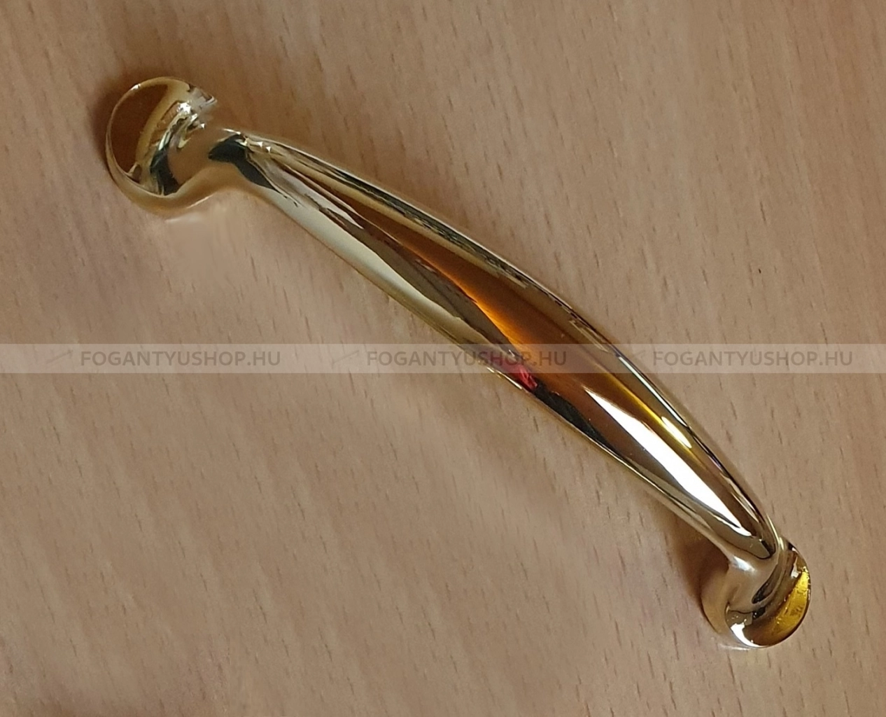 SCHWINN Bútorfogantyú - 96 2342 - furattáv 96 mm - Fényes arany  - Zamak fém ötvözet - Egy méretben gyártott színes fém bútorfogantyú