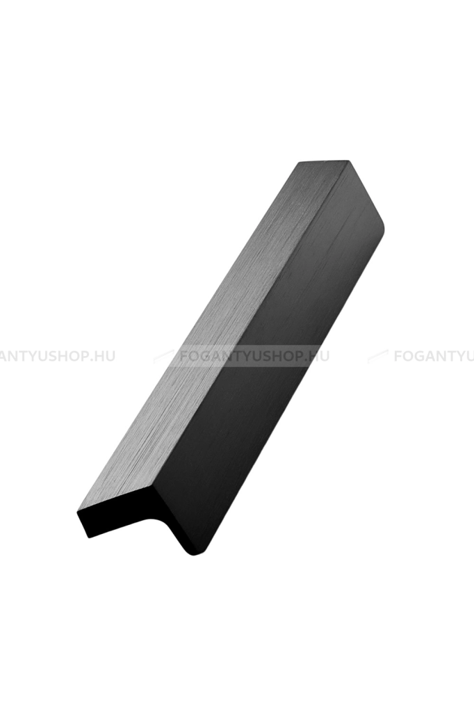 FURNIPART Fogantyú - ENVELOPE HANDLE 160 - furattáv 160 mm - Csiszolt matt fekete 76 - Alumínium - Egy méretben gyártott színes fém bútorfogantyú