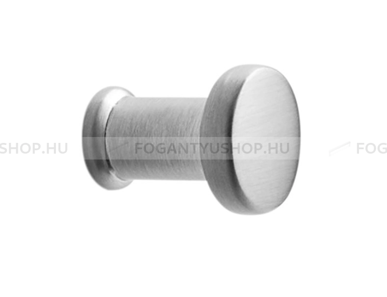 FURNIPART Bútorgomb - GATE KNOB - 1 furatos - Szálcsiszolt 66 - Zamak fém ötvözet - Fém gombfogantyú, bútorgomb (szögletes, kerek)