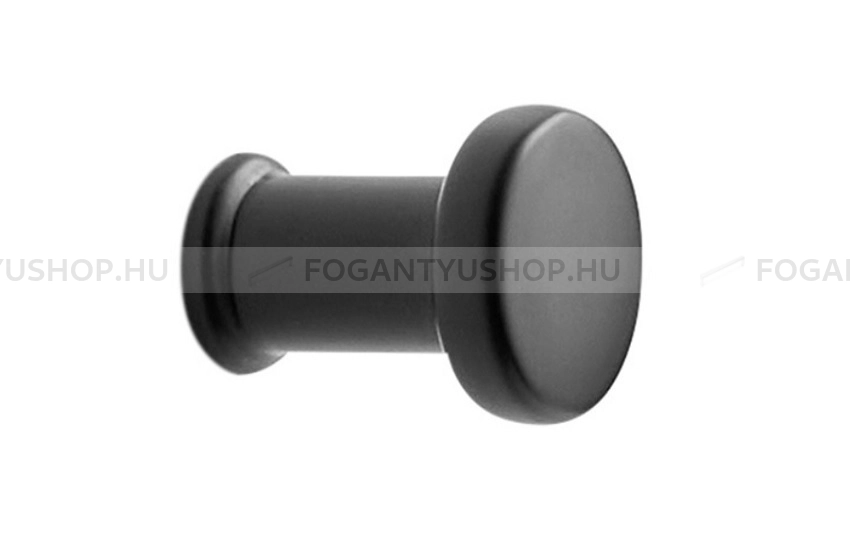 FURNIPART Bútorgomb - GATE KNOB Festett - 1 furatos - Matt fekete 99 - Zamak fém ötvözet - Színes fém gombfogantyú, bútorgomb