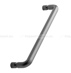 FURNIPART Bútor fogantyú JUNCTION - 160 mm - Csiszolt antracit - Zamak fém ötvözet
