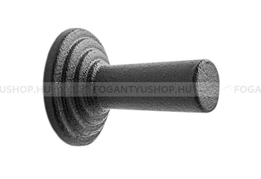 FURNIPART Gombfogantyú - MOTION KNOB Strukturált Öntöttvas - 1 furatos - Strukturált fekete  - Öntöttvas - Színes fém gombfogantyú, bútorgomb