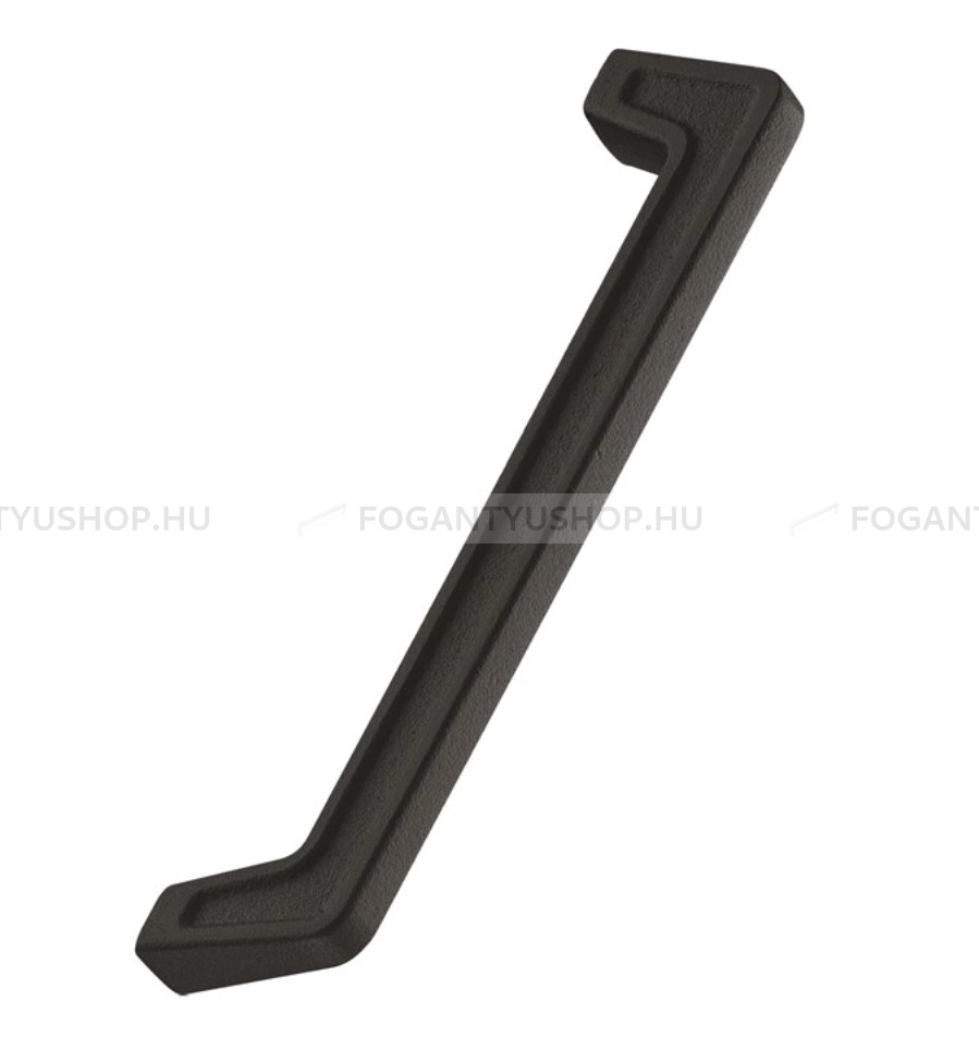 FURNIPART Bútor fogantyú - PAGODA HANDLE 160 Strukturált Öntöttvas - furattáv 160 mm - Fekete 9005 - Öntöttvas - Egy méretben gyártott színes fém bútorfogantyú