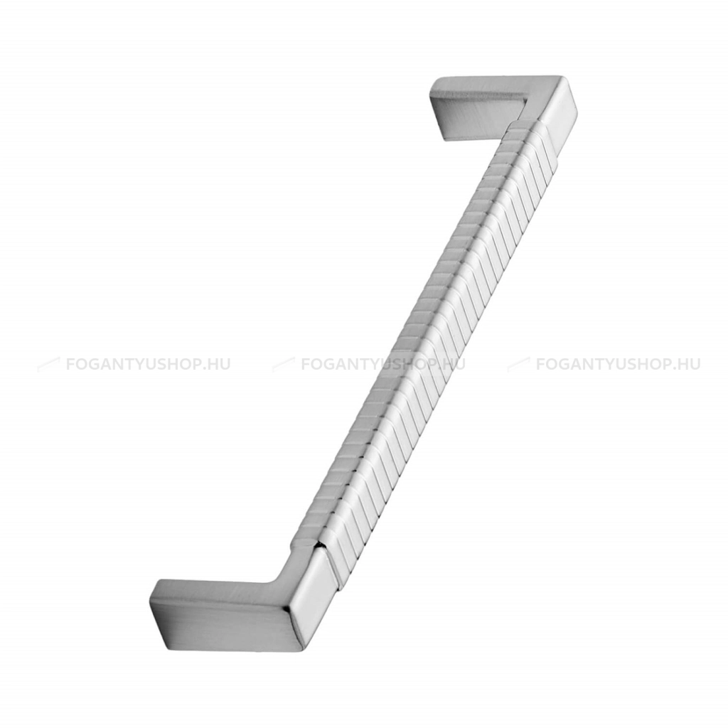 FURNIPART Fogantyú - RATTAN 160 - furattáv 160 mm - Ezüst inox (szálcsiszolt) SNiL - Zamak fém ötvözet - Egy méretben gyártott fém bútorfogantyú