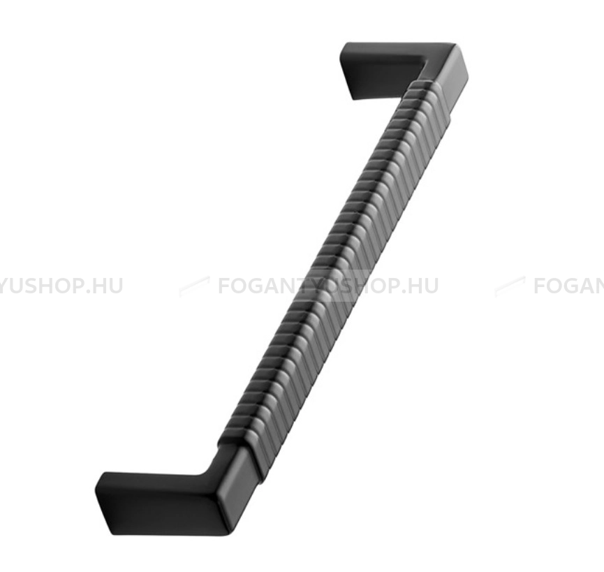 FURNIPART Bútor fogantyú - RATTAN 160 Festett - furattáv 160 mm - Festett fekete BlackL - Zamak fém ötvözet - Egy méretben gyártott színes fém bútorfogantyú
