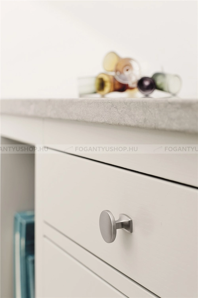 FURNIPART-Fogantyu-CLASSIC-KNOB---Ezust-inox-(szalcsiszolt)---Szines-fem-gombfogantyu-butorgomb