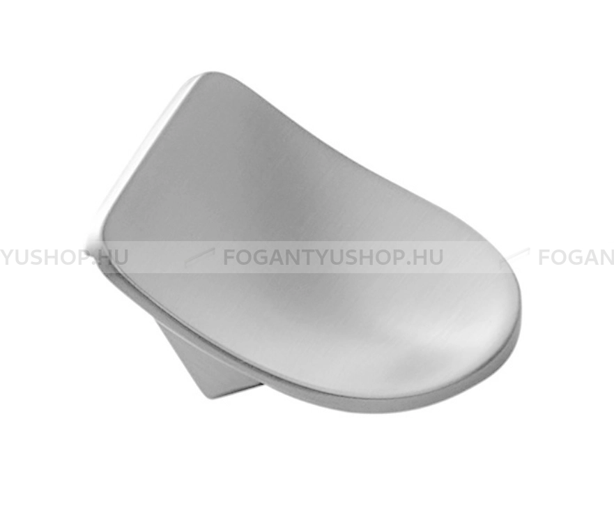 FURNIPART Bútorgomb - SLOPE KNOB 16 - furattáv 16 mm - Szálcsiszolt 66 - Zamak fém ötvözet - Fém gombfogantyú, bútorgomb (szögletes, kerek)