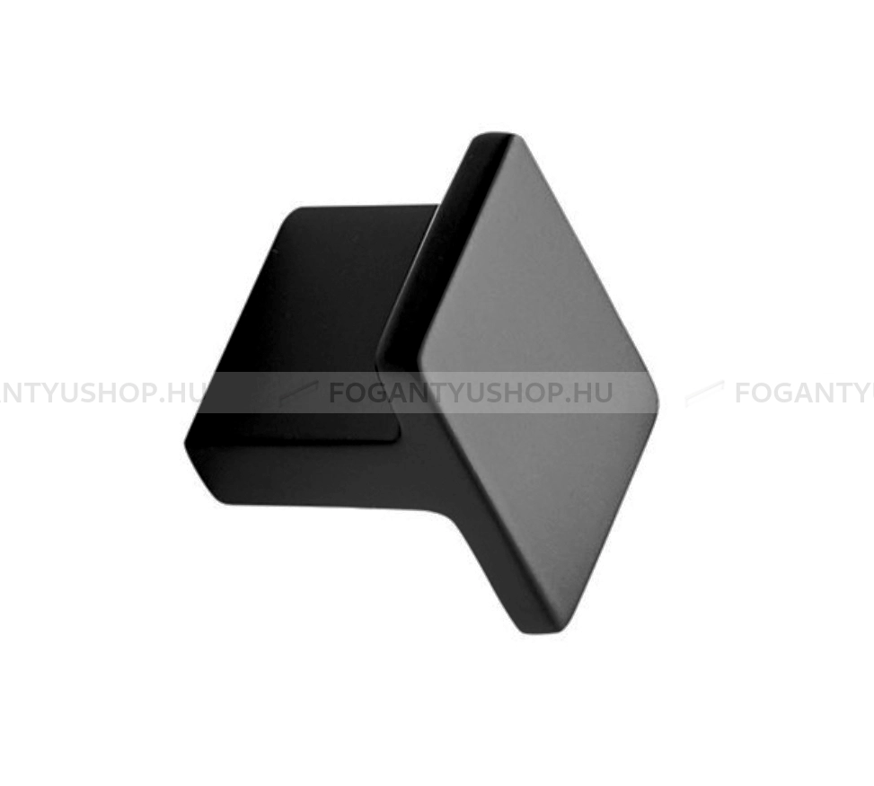 FURNIPART Gomb fogantyú - TRANSIT KNOB 16 Festett - furattáv 16 mm - Matt fekete 99 - Zamak fém ötvözet - Színes fém gombfogantyú, bútorgomb
