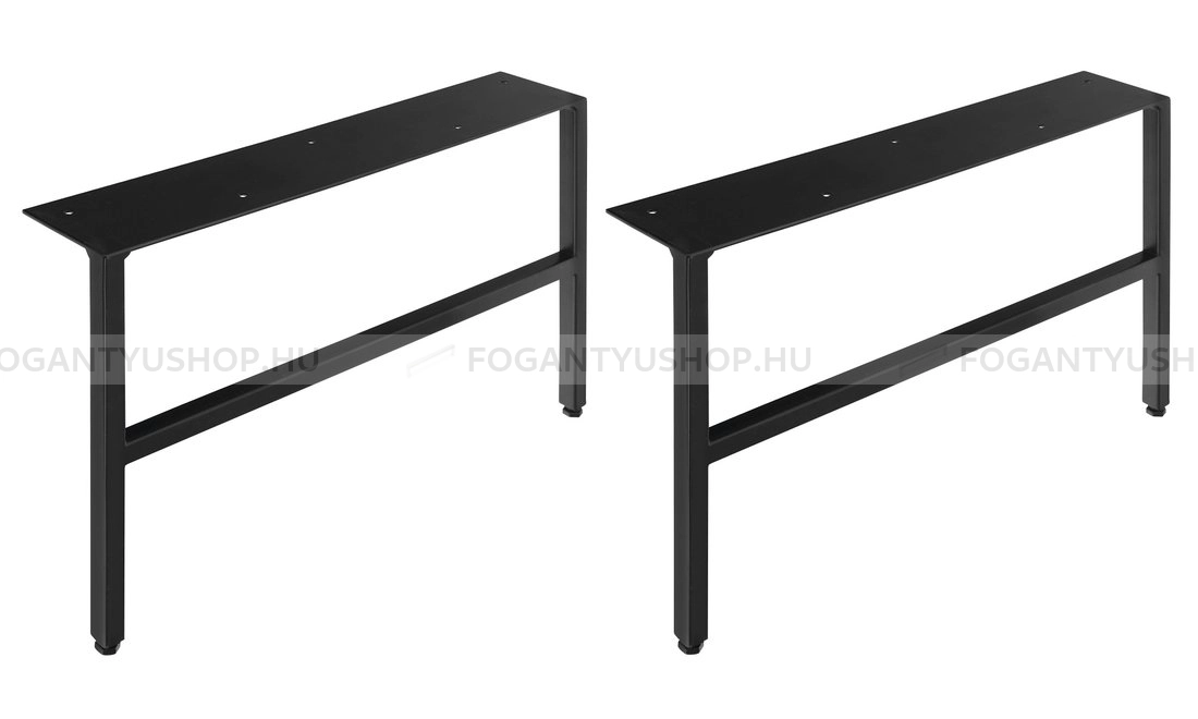 SAPHO ODETTA - Állítható magasságú bútorláb (2db) 6x26-27x41,2cm - Matt fekete fém