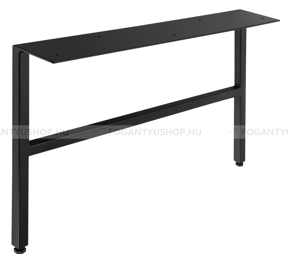 SAPHO AMIA - Állítható magasságú bútorláb (2db) 6x24-25x43cm - Matt fekete fém