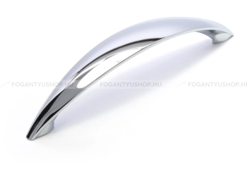 RUJZ DESIGN Bútor fogantyú - 304.16 - Fényes króm - Zamak fém ötvözet