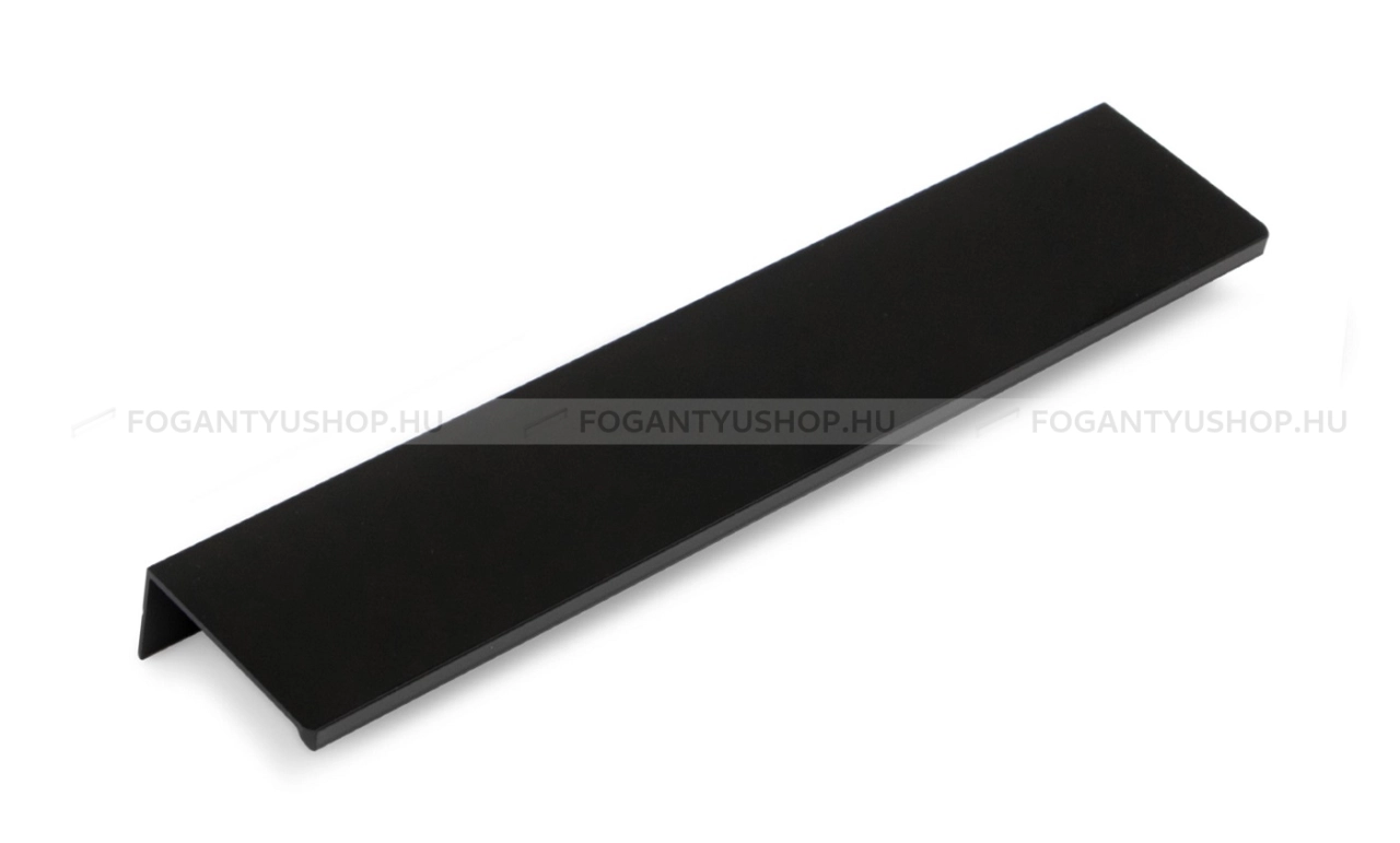 EMUCA Fogantyú SETUBAL - Festett fekete - Bútorajtó élére ültethető színes fém fogantyú