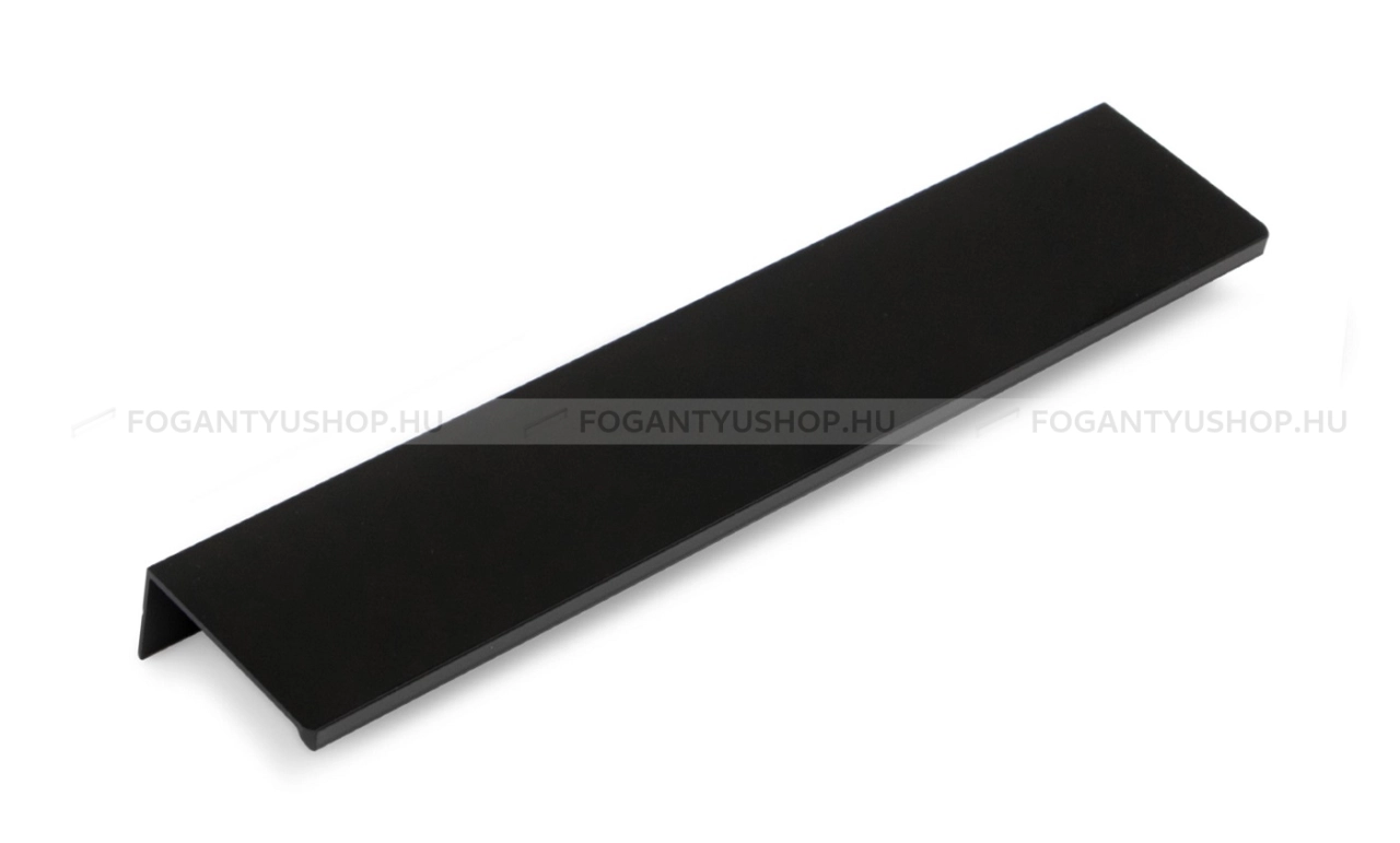 EMUCA Fogantyú - SETUBAL 128 Festett - furattáv 128 mm - Festett fekete BlackL - ABS műanyag - Bútorajtó élére ültethető színes fém fogantyú