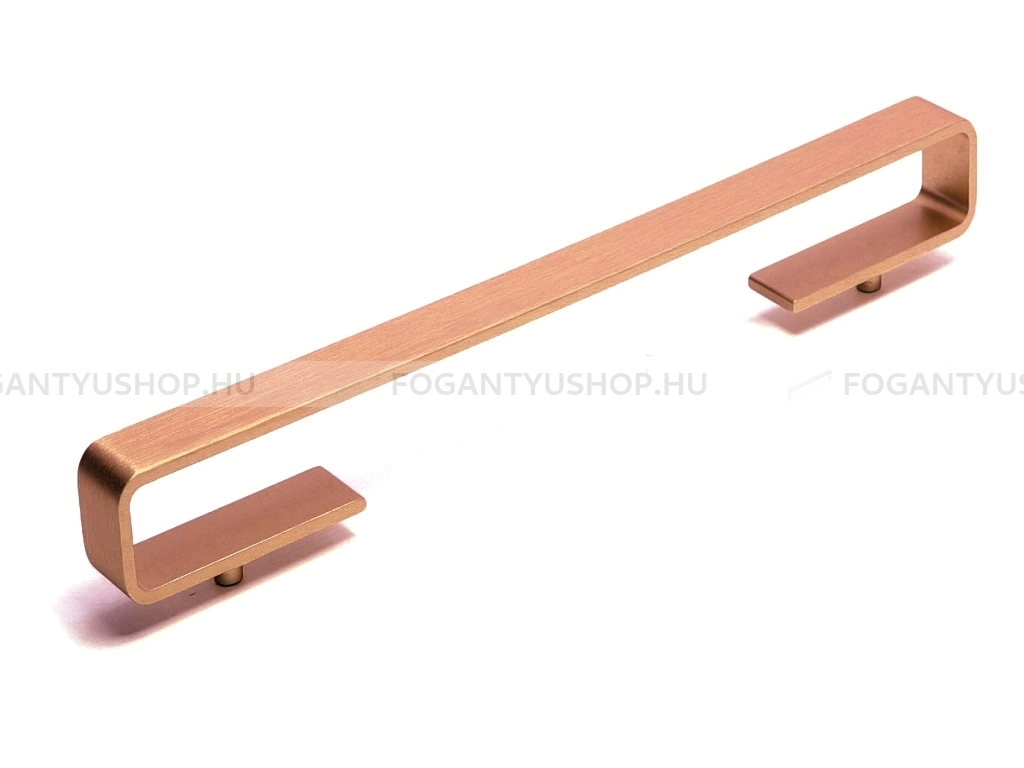 RUJZ DESIGN Bútorfogantyú - 160 618.15b rosegold - furattáv 160 mm - Szálcsiszolt rosegold  - ABS műanyag - Több méretben gyártott színes fém bútorfogantyú
