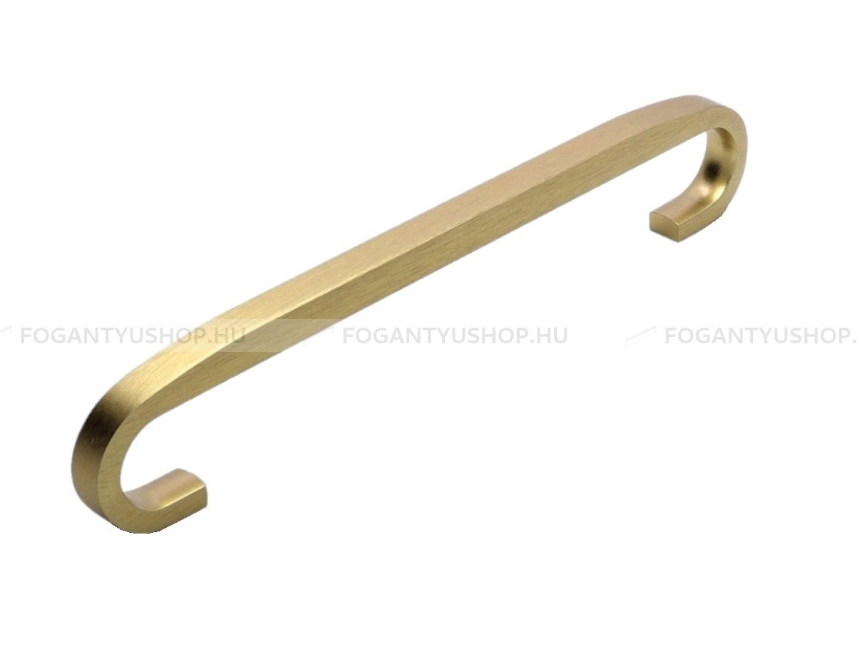 RUJZ DESIGN Fogantyú - 160 619.10 - furattáv 160 mm - Szálcsiszolt arany  - ABS műanyag - Egy méretben gyártott színes fém bútorfogantyú