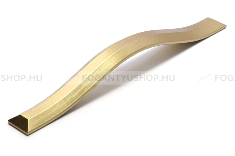 RUJZ DESIGN Fogantyú - 631.22b - Szálcsiszolt arany - Több méretben gyártott színes fém bútorfogantyú 