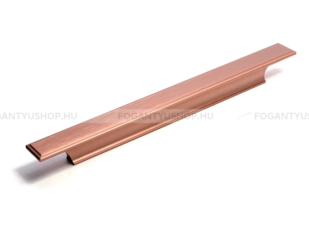 RUJZ DESIGN Fogantyú - 651.24 rosegold - Szálcsiszolt rosegold  - ABS műanyag - Több méretben gyártott színes fém bútorfogantyú