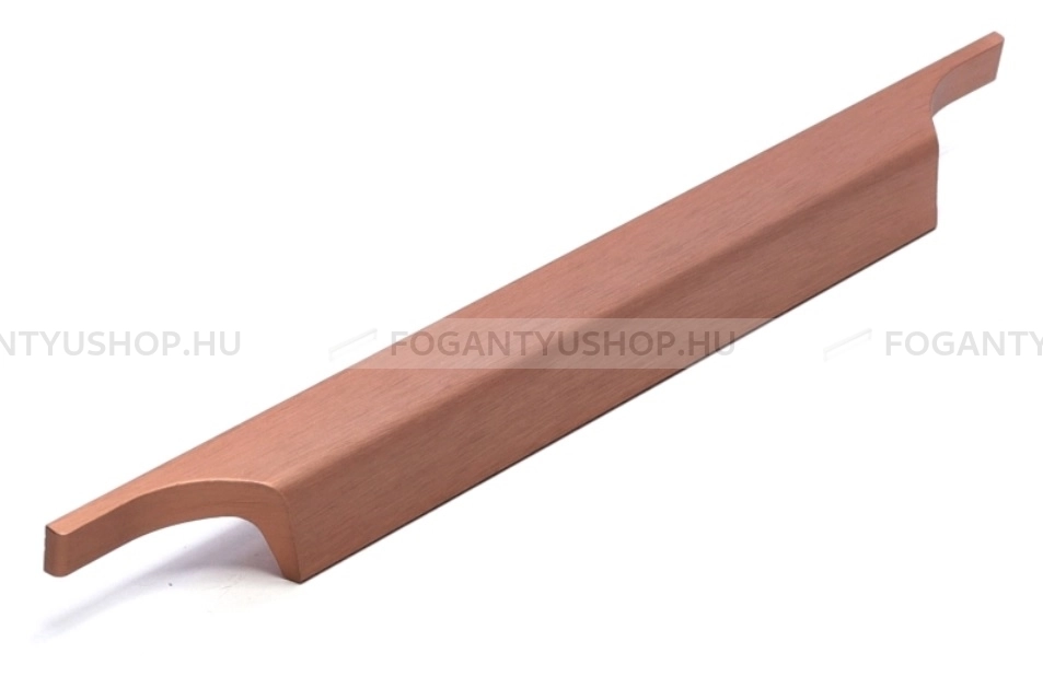 RUJZ DESIGN Bútorfogantyú - 128 683.15 - furattáv 128 mm - Szálcsiszolt rosegold  - Alumínium - Több méretben gyártott színes fém bútorfogantyú