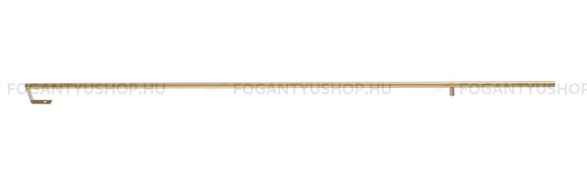 RUJZ DESIGN Bútor fogantyú - 864 665.12 - furattáv 864 mm - Szálcsiszolt arany  - ABS műanyag - Egy méretben gyártott színes fém bútorfogantyú