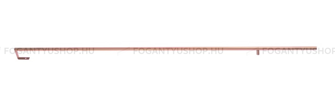 RUJZ DESIGN Fogantyú - 864 665.12 - furattáv 864 mm - Szálcsiszolt rosegold  - Alumínium - Egy méretben gyártott színes fém bútorfogantyú