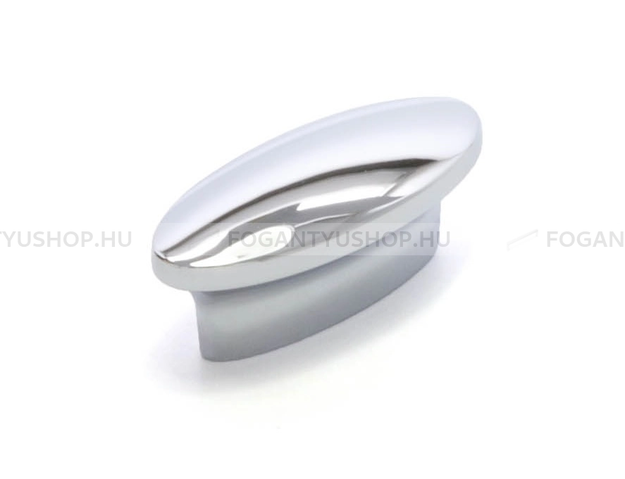 RUJZ DESIGN Bútorgomb - 25 311.20 - furattáv 25 mm - Fényes króm Cr - Zamak fém ötvözet - Fém gombfogantyú, bútorgomb (szögletes, kerek)