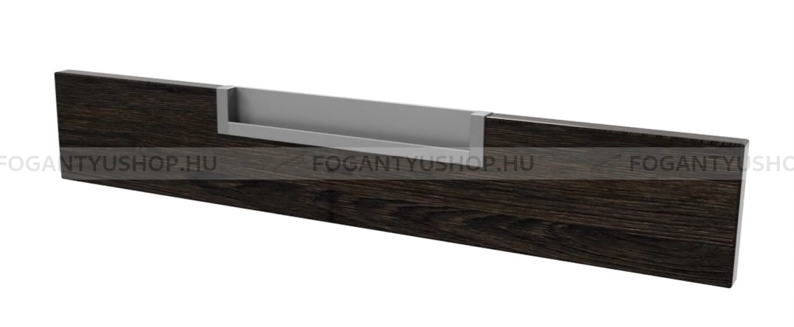 RUJZ DESIGN Bútorfogantyú - 326.15 - Alumínium MCrE - ABS műanyag - Bútorajtó élébe marható, süllyeszthető fém fogantyú