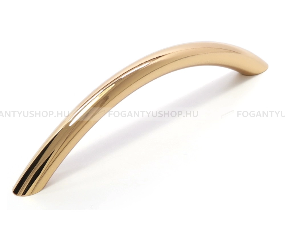 RUJZ DESIGN Bútor fogantyú - 96 219.08 - furattáv 96 mm - Fényes arany  - ABS műanyag - Egy méretben gyártott színes fém bútorfogantyú