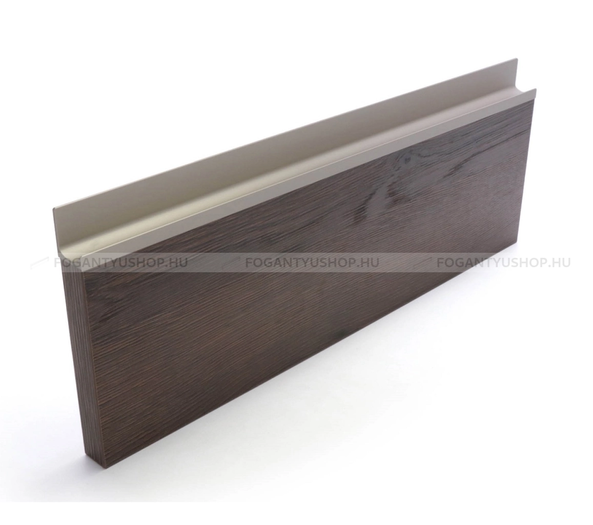 RUJZ DESIGN Fogantyú - us 2198B - 1 furatos - Ezüst Silver - ABS műanyag - Darabolható fém bútorfogantyú (fogantyú profil)