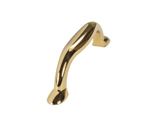 RUJZ DESIGN Fogantyú - 64 mm - 220.10 - Fényes arany - Zamak fém ötvözet - Egy méretben gyártott színes fém bútorfogantyú
