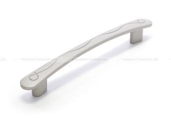 RUJZ DESIGN Bútor fogantyú - 128 mm - 236.16 - Matt nikkel - Zamak fém ötvözet