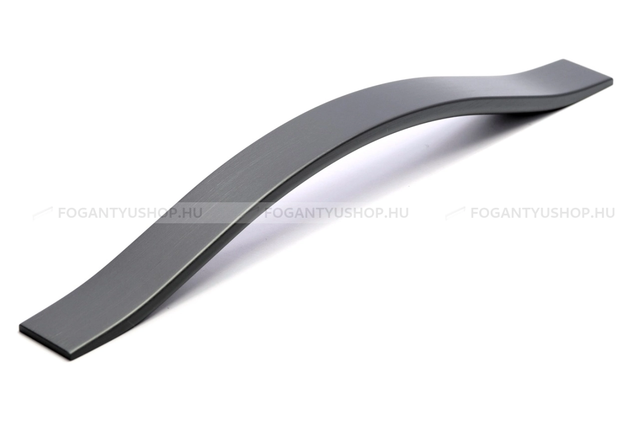 RUJZ DESIGN Bútor fogantyú - 631.20c - Szálcsiszolt szürke  - ABS műanyag - Több méretben gyártott színes fém bútorfogantyú