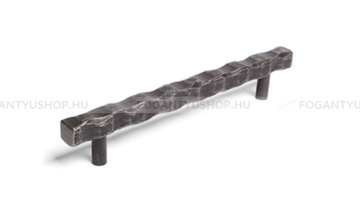 RUJZ DESIGN Bútor fogantyú - 160 mm - 657.16 - Vintage koptatott fekete - Zamak fém ötvözet
