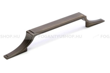 RUJZ DESIGN Fogantyú - 128 mm - 667.20 - Antik patina barna - Zamak fém ötvözet
