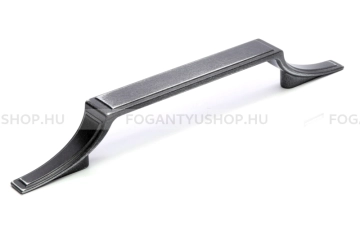 RUJZ DESIGN Fogantyú - 128 mm - 667.20 - Vintage koptatott fekete - Zamak fém ötvözet