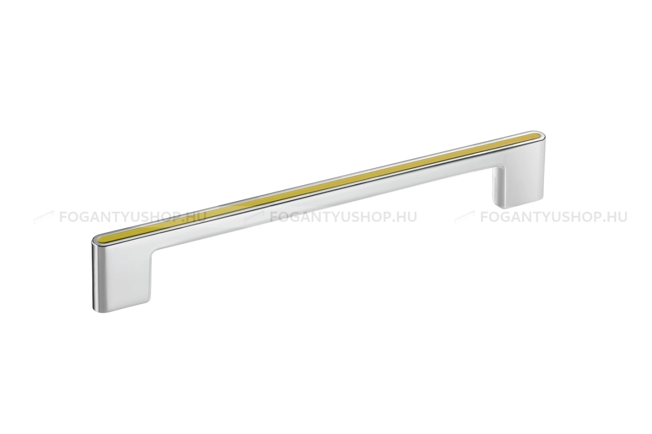 RUJZ DESIGN Fogantyú - 160 677.08 Festett Barbi - furattáv 160 mm - Festett fehér WhiteL, Barbi sárga rumena barby - Zamak fém ötvözet, Farmer szövet - Műanyaggal kombinált fém bútorfogantyú