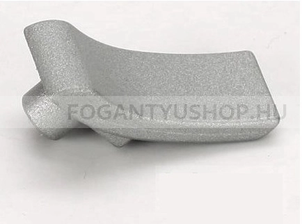 RUJZ DESIGN Gombfogantyú - 804.15 - 1 furatos - Matt nikkel MNiL - Zamak fém ötvözet - Fém gombfogantyú, bútorgomb (szögletes, kerek)