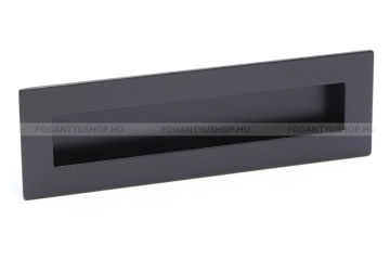 RUJZ DESIGN Bútor fogantyú - 160 mm - u9.175-55 - Festett fekete - Zamak fém ötvözet
