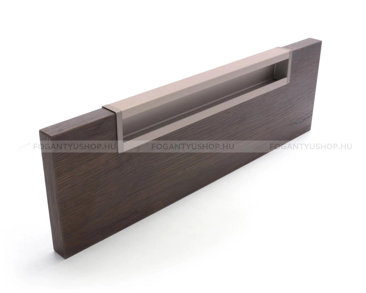 RUJZ DESIGN Bútor fogantyú - 433.21 - 1 furatos - Ezüst Silver - Zamak fém ötvözet - Darabolható fém bútorfogantyú (fogantyú profil)