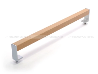 RUJZ DESIGN Bútor fogantyú - 476.15 - Alumínium - Világos bükkfa - Fa