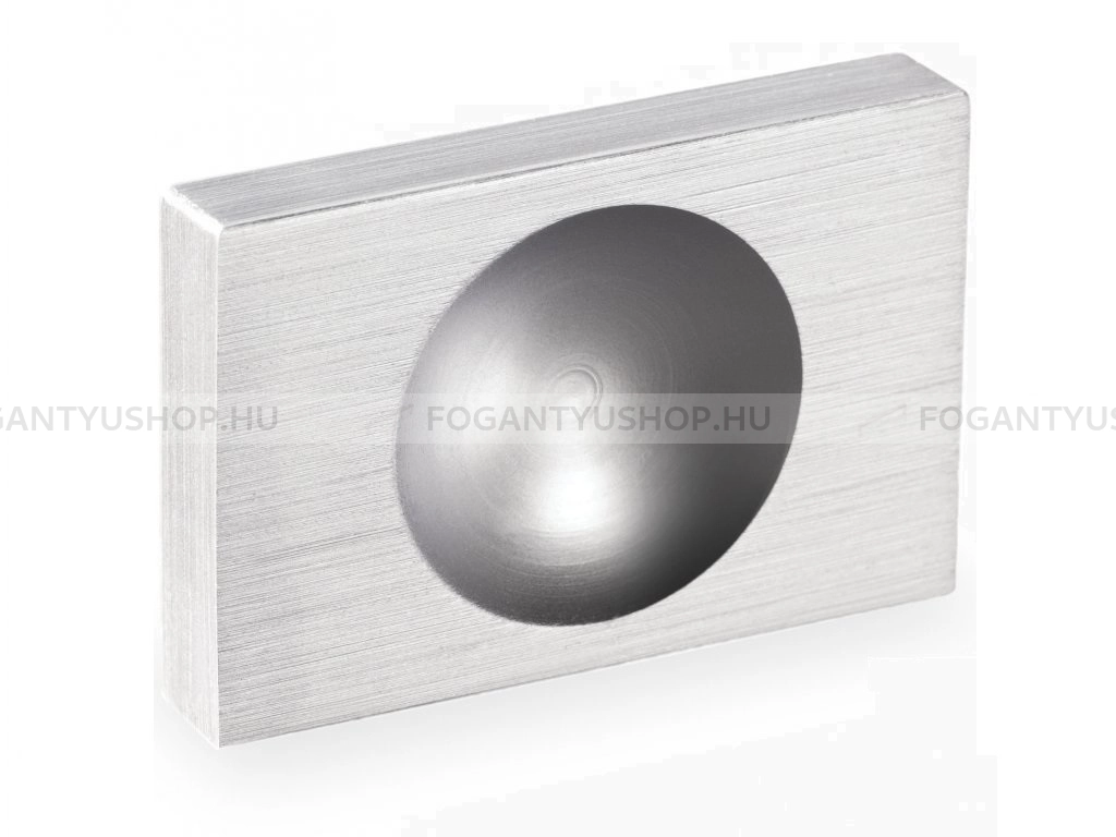 RUJZ DESIGN Gomb fogantyú - 32 564.27 - furattáv 32 mm - Szálcsiszolt nikkel NisatE - ABS műanyag - Fém gombfogantyú, bútorgomb (szögletes, kerek)