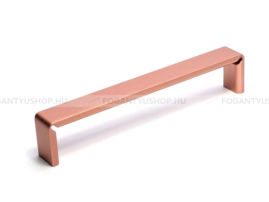RUJZ DESIGN Fogantyú - 573.20 - Szálcsiszolt rosegold - Több méretben gyártott színes fém bútorfogantyú 