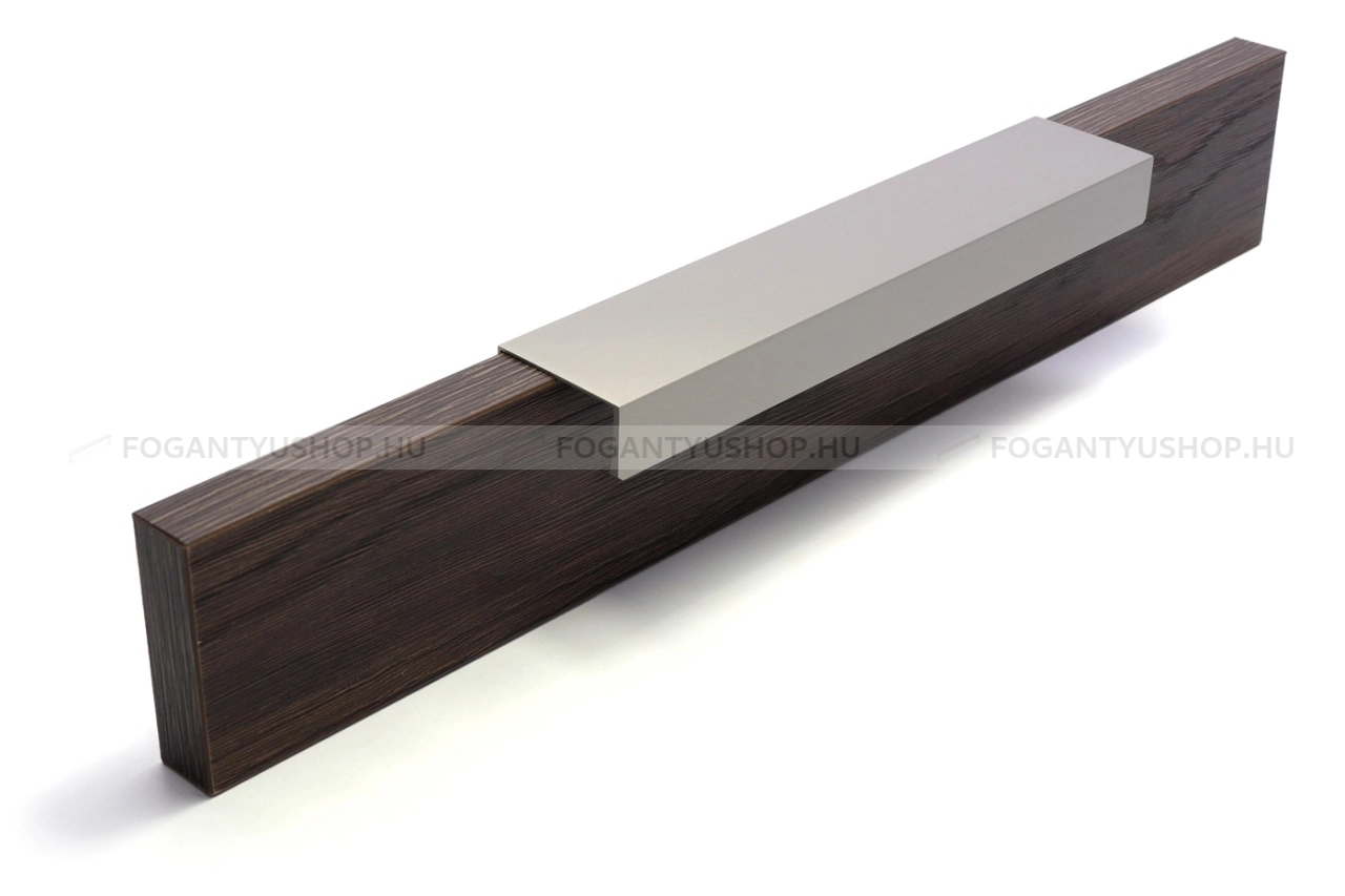 RUJZ DESIGN Bútorfogantyú - 606.40 - 1 furatos - Szálcsiszolt nikkel NisatE - ABS műanyag - Darabolható fém bútorfogantyú (fogantyú profil)