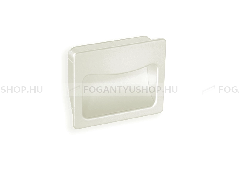 RUJZ DESIGN Fogantyú - u6.56-45 - Festett fehér - Bútorajtó élébe marható, süllyeszthető fém fogantyú