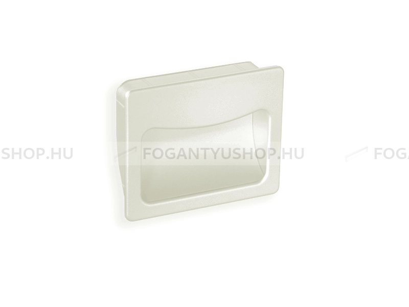 RUJZ DESIGN Bútorfogantyú - 32 u6.56-45 Festett - furattáv 32 mm - Festett fehér WhiteL - Zamak fém ötvözet - Bútorajtó élébe marható, süllyeszthető fém fogantyú