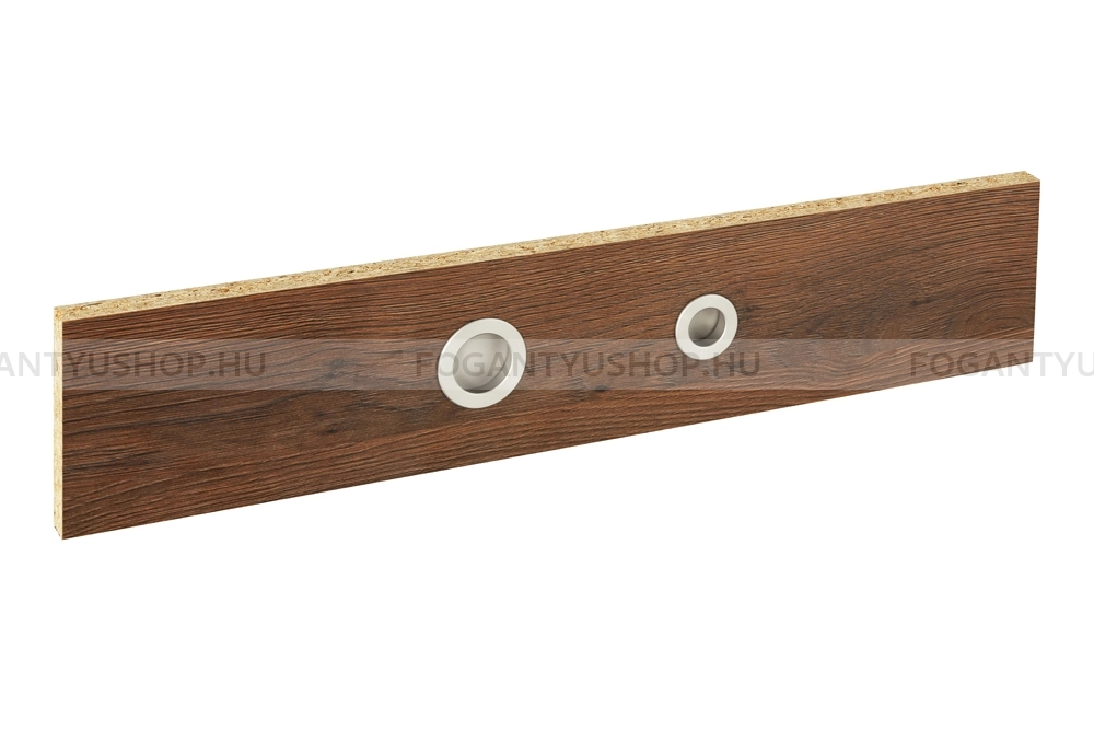 RUJZ DESIGN Fogantyú - u11.001 - Matt króm MCrL - ABS műanyag - Bútorajtó felületébe marható, süllyeszthető fém fogantyú