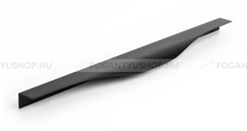 VIEFE Fogantyú Fogantyú NOMA - 19mm ajtóhoz - Fekete szálcsiszolt - Alumínium - Bútorajtó élére ültethető színes fé -  - Alumínium